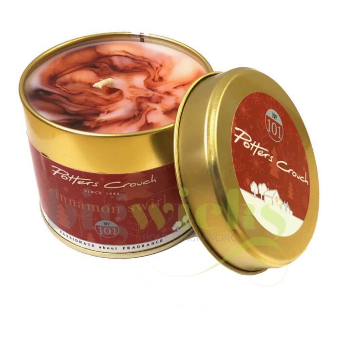 Potters Crouch - Candle Tin - Cinnamon Swirl-1